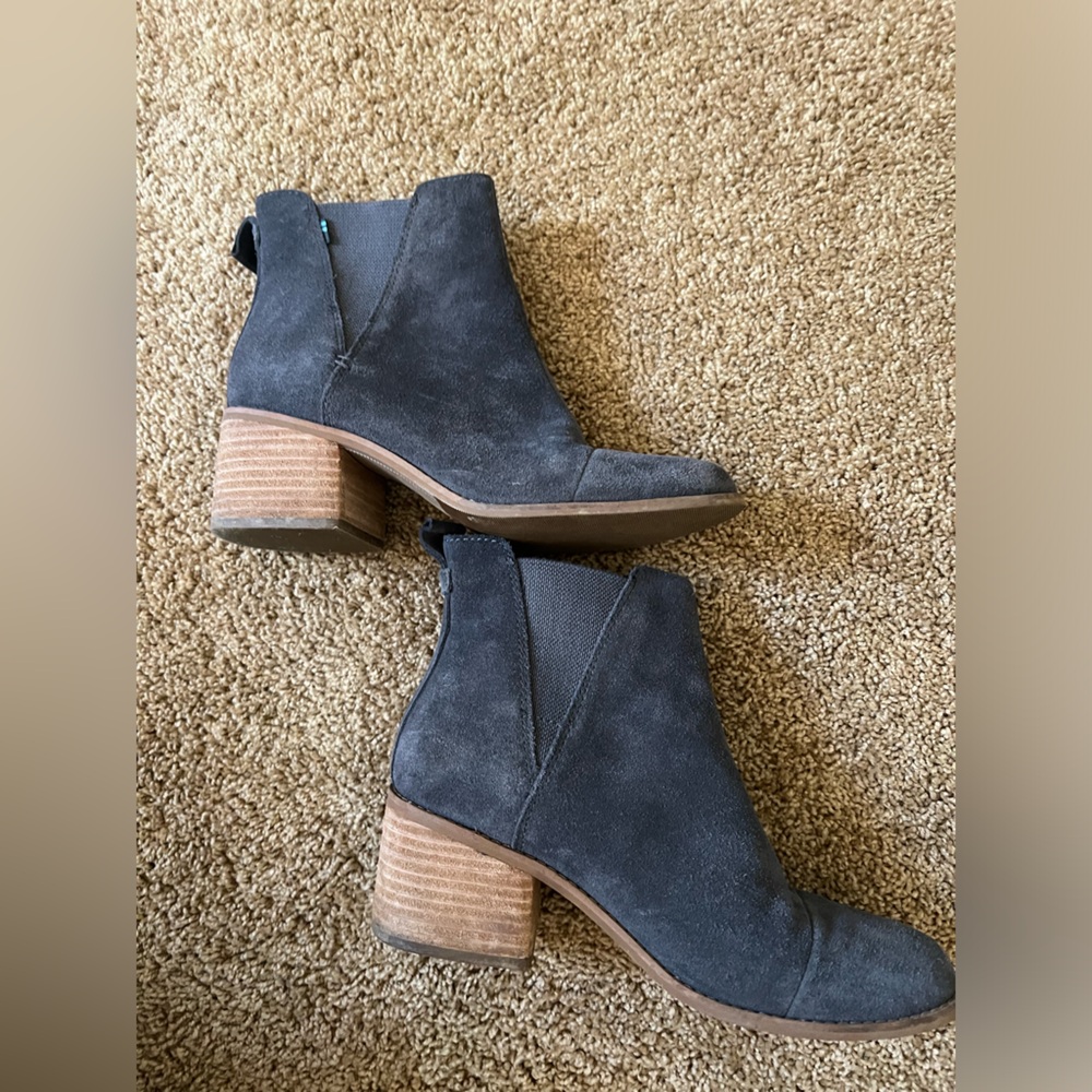 Toms Womens Gray Booties